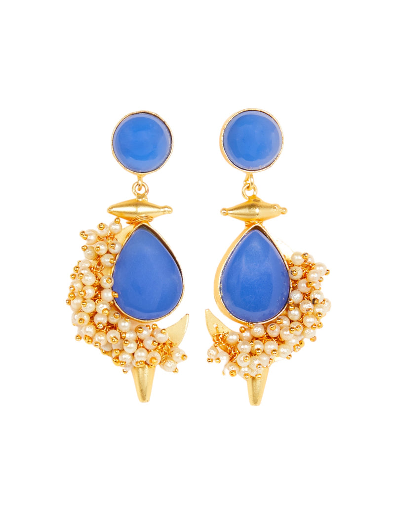 Blue Perle Earrings