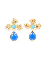 Caviar Perlé Blue Earrings