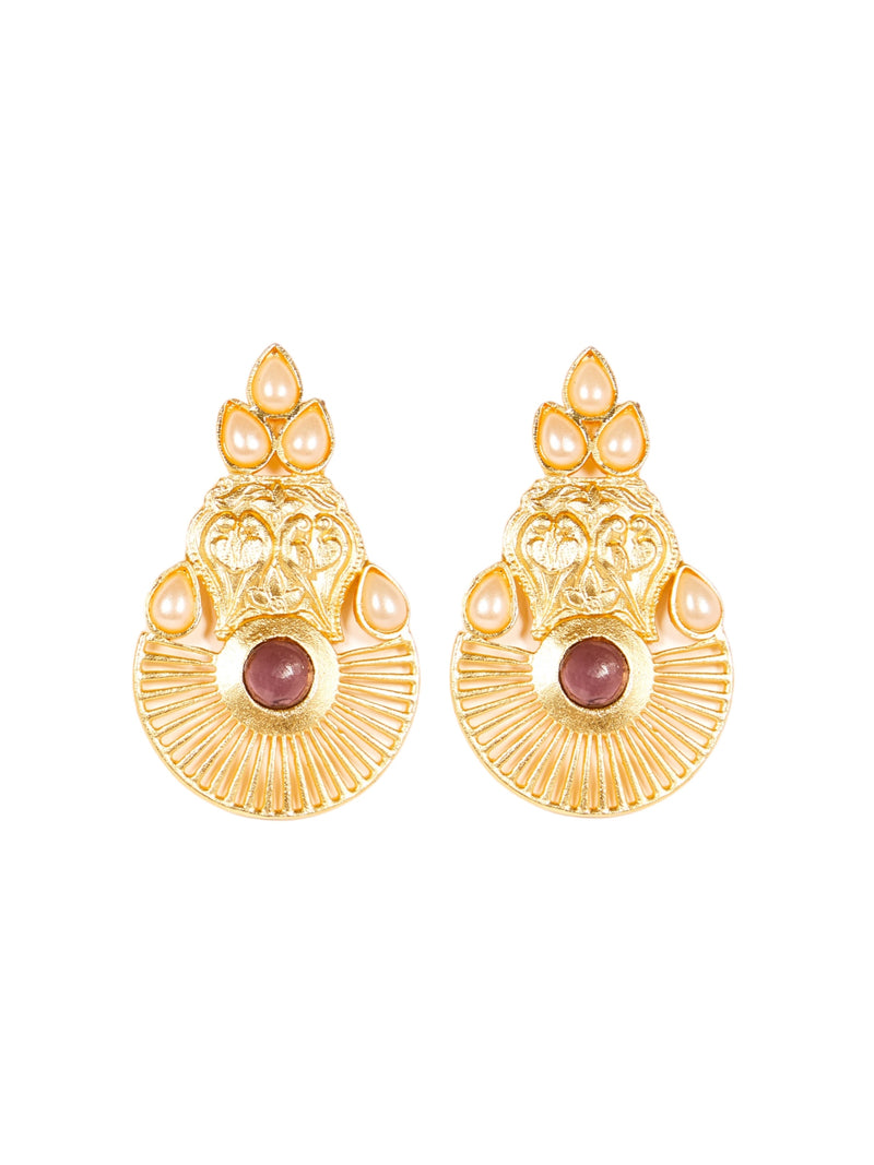 Golden Empire Violette Earrings