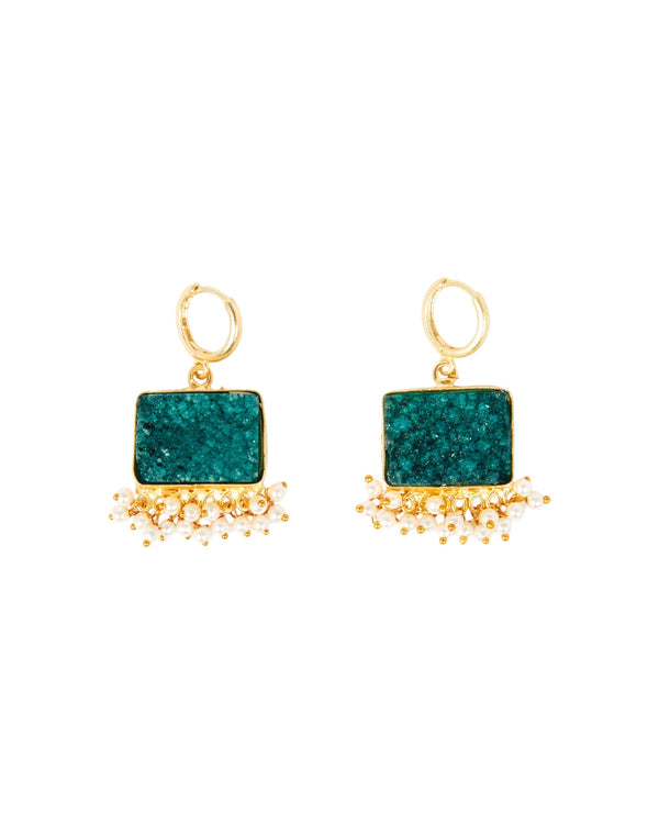 Mini Druzy Cluster Green