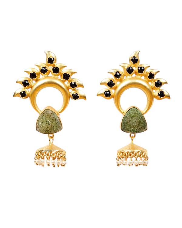 Paon Vert Earrings