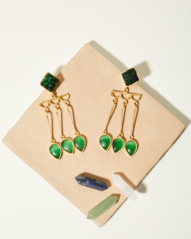 Valentine Vert Earrings