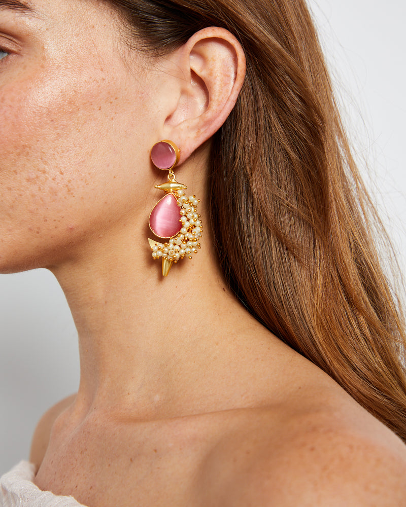 Rosa Perle Earrings