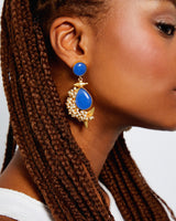 Blue Perle Earrings