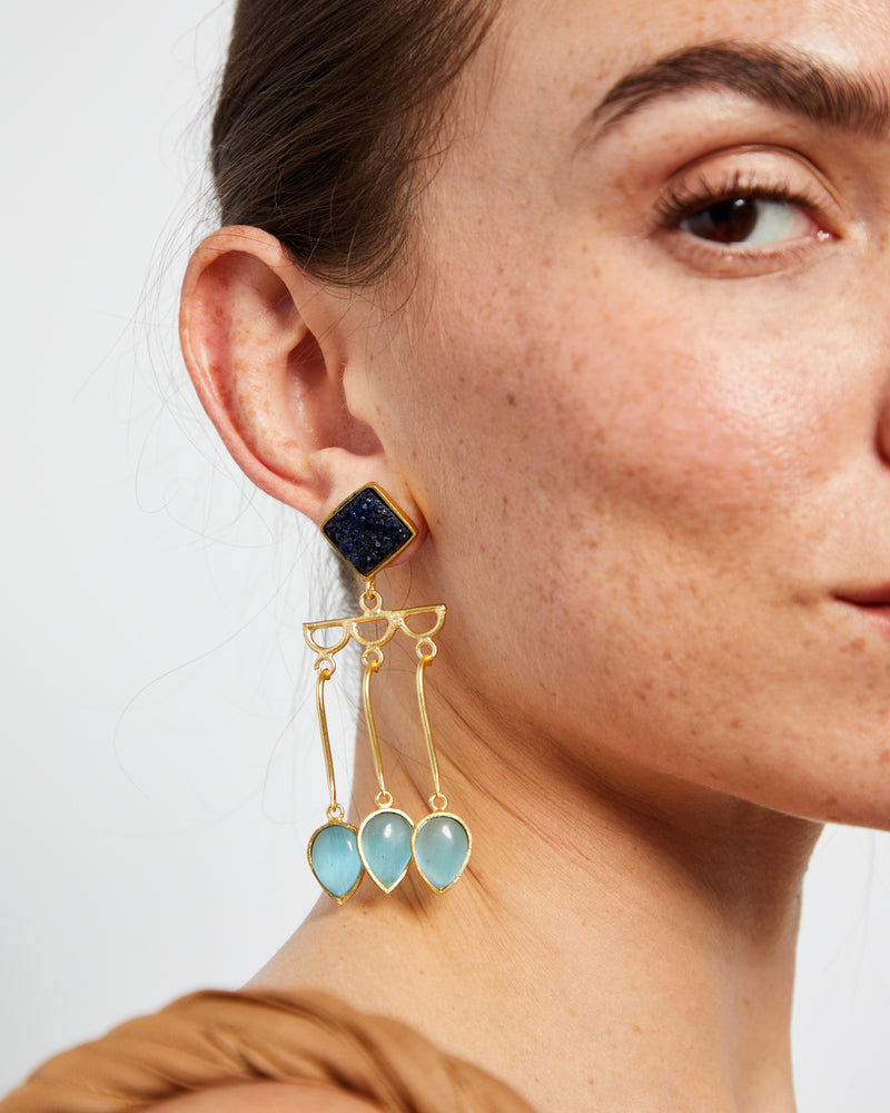 Valentine Blue Earrings