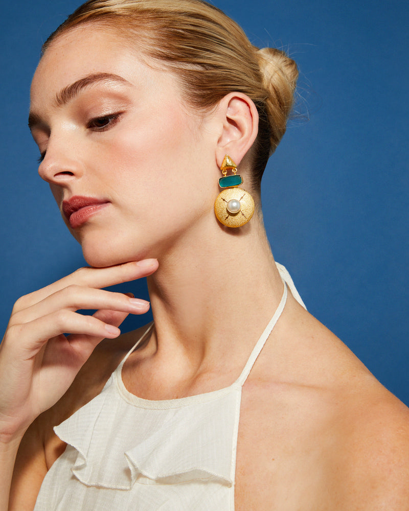 Baroque Paradis Blue Earrings