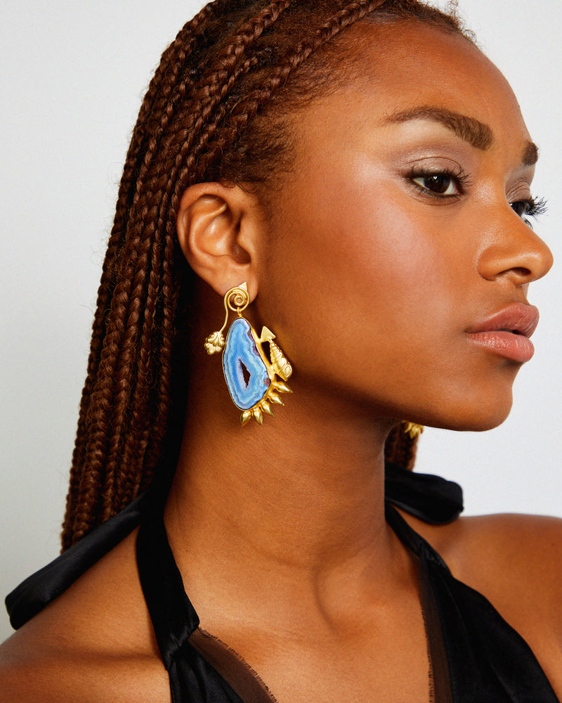 Dharma Empire Blue Earrings