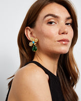 Caviar Perle Vert Earrings