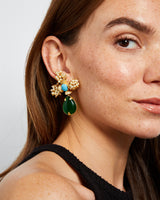 Caviar Perle Vert Earrings