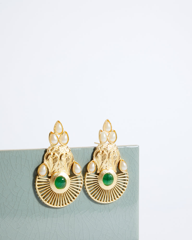 Golden Empire Vert Earrings