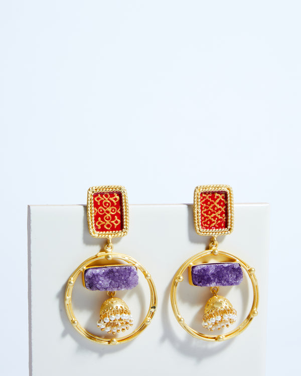 J'adore Violet Earrings