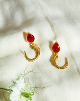 Rouge Gold Leaf Earrings