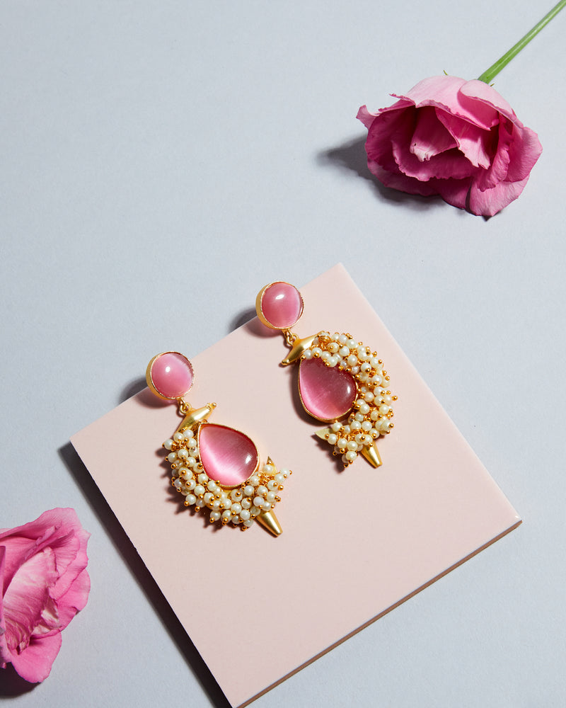 Rosa Perle Earrings