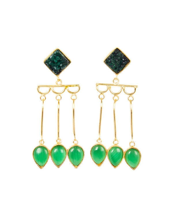 Valentine Vert Earrings