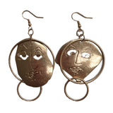 His and Hers Face Drop Earrings