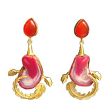 Royal Piumå Rose Earrings