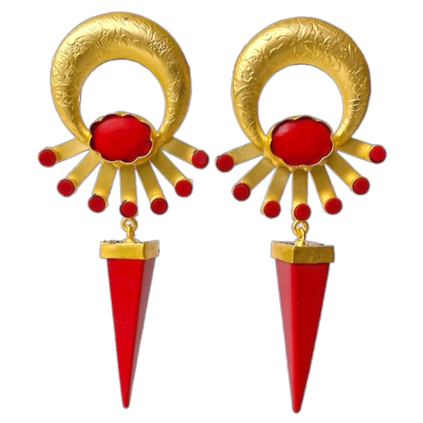 Peacock Rouge Earrings