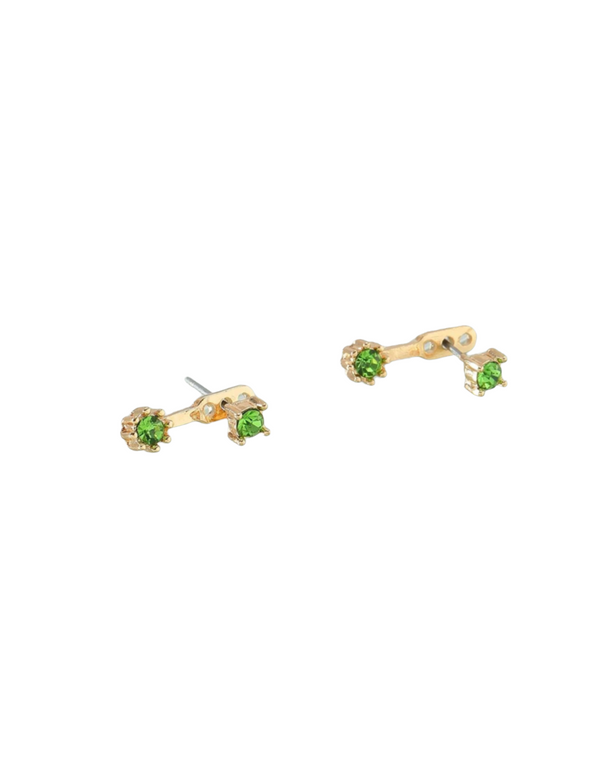Essential Gemstone Stud Jacket Earrings